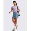 imageCRZ YOGA A Line Cute Flat Front Skort Shorts for Women High Waisted Casual Golf Athletic Shorts with PocketsUniverse Blue
