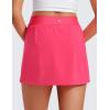 imageCRZ YOGA A Line Golf Skirts for Women High Waisted Casual Tennis Pickleball Athletic Skorts with Shorts PocketsLip Gloss Pink