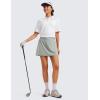 imageCRZ YOGA A Line Golf Skirts for Women High Waisted Casual Tennis Pickleball Athletic Skorts with Shorts PocketsSterling