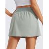 imageCRZ YOGA A Line Golf Skirts for Women High Waisted Casual Tennis Pickleball Athletic Skorts with Shorts PocketsSterling
