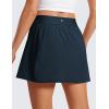imageCRZ YOGA A Line Golf Skirts for Women High Waisted Casual Tennis Pickleball Athletic Skorts with Shorts PocketsTrue Navy