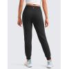 imageCRZ YOGA Butterlift Girls Joggers with Pockets  Athletic Active Casual Lounge Running Pants for Kids Teen SoftBlack