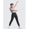 imageCRZ YOGA Butterlift Girls Joggers with Pockets  Athletic Active Casual Lounge Running Pants for Kids Teen SoftBlack