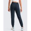 imageCRZ YOGA Butterlift Girls Joggers with Pockets  Athletic Active Casual Lounge Running Pants for Kids Teen SoftTwilight Blue