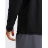 imageCRZ YOGA Soft Stretchy Long Sleeve Shirts for Men Breathable Casual Workout Crewneck TShirts Basic TopsBlack