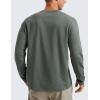 imageCRZ YOGA Soft Stretchy Long Sleeve Shirts for Men Breathable Casual Workout Crewneck TShirts Basic TopsGrey Sage