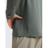 imageCRZ YOGA Soft Stretchy Long Sleeve Shirts for Men Breathable Casual Workout Crewneck TShirts Basic TopsGrey Sage