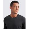 imageCRZ YOGA Soft Stretchy Long Sleeve Shirts for Men Breathable Casual Workout Crewneck TShirts Basic TopsInk Gray