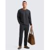 imageCRZ YOGA Soft Stretchy Long Sleeve Shirts for Men Breathable Casual Workout Crewneck TShirts Basic TopsInk Gray