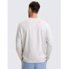 imageCRZ YOGA Soft Stretchy Long Sleeve Shirts for Men Breathable Casual Workout Crewneck TShirts Basic TopsMilky White