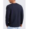 imageCRZ YOGA Soft Stretchy Long Sleeve Shirts for Men Breathable Casual Workout Crewneck TShirts Basic TopsNavy