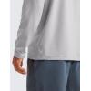 imageCRZ YOGA Soft Stretchy Long Sleeve Shirts for Men Breathable Casual Workout Crewneck TShirts Basic TopsPlatinum Grey