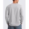 imageCRZ YOGA Soft Stretchy Long Sleeve Shirts for Men Breathable Casual Workout Crewneck TShirts Basic TopsPlatinum Grey