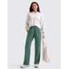 imageCRZ YOGA SoftAura Wide Leg Sweatpants Women 31quot Modal High Waisted Lounge Travel Casual Sweat Pants with Pockets DrawstringDark Forest Green