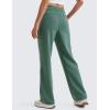imageCRZ YOGA SoftAura Wide Leg Sweatpants Women 31quot Modal High Waisted Lounge Travel Casual Sweat Pants with Pockets DrawstringDark Forest Green