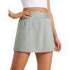 imageCRZ YOGA A Line Golf Skirts for Women High Waisted Casual Tennis Pickleball Athletic Skorts with Shorts PocketsSterling