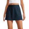 imageCRZ YOGA A Line Golf Skirts for Women High Waisted Casual Tennis Pickleball Athletic Skorts with Shorts PocketsTrue Navy