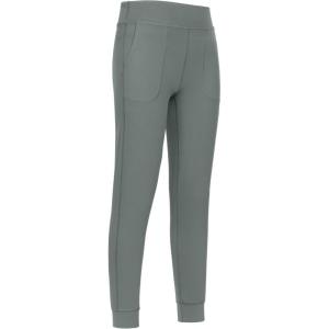 imageCRZ YOGA Butterlift Girls Joggers with Pockets  Athletic Active Casual Lounge Running Pants for Kids Teen SoftGrey Sage