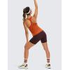 imageCRZ YOGA Womens Brushed Naked Feeling Biker Shorts 6  High Waist Matte Workout Gym Running Spandex ShortsDark Russet