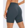 imageCRZ YOGA Womens Brushed Naked Feeling Biker Shorts 6  High Waist Matte Workout Gym Running Spandex ShortsMelanite