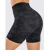 imageCRZ YOGA Womens Brushed Naked Feeling Biker Shorts 6  High Waist Matte Workout Gym Running Spandex ShortsTie Dye Smoke Ink