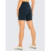 imageCRZ YOGA Womens Brushed Naked Feeling Biker Shorts 6  High Waist Matte Workout Gym Running Spandex ShortsTrue Navy