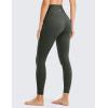 imageCRZ YOGA Womens Naked Feeling I Workout Leggings 28 Inches  High Waisted FullLength Yoga PantsGrey Olive