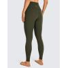 imageCRZ YOGA Womens Naked Feeling I Workout Leggings 28 Inches  High Waisted FullLength Yoga PantsOlive Green