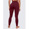 imageCRZ YOGA Womens Naked Feeling I Workout Leggings 28 Inches  High Waisted FullLength Yoga PantsRed Merlot
