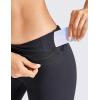 imageCRZ YOGA Womens Naked Feeling Workout Capris Leggings 19quot  Gym Compression Tummy Control Yoga Capri PantsBlack