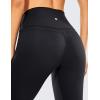 imageCRZ YOGA Womens Naked Feeling Workout Capris Leggings 19quot  Gym Compression Tummy Control Yoga Capri PantsBlack