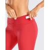 imageCRZ YOGA Womens Naked Feeling Workout Capris Leggings 19quot  Gym Compression Tummy Control Yoga Capri PantsCrimson