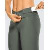 imageCRZ YOGA Womens Naked Feeling Workout Capris Leggings 19quot  Gym Compression Tummy Control Yoga Capri PantsGrey Sage  2