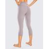 imageCRZ YOGA Womens Naked Feeling Workout Capris Leggings 19quot  Gym Compression Tummy Control Yoga Capri PantsMoonphase