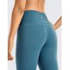 imageCRZ YOGA Womens Naked Feeling Workout Capris Leggings 19quot  Gym Compression Tummy Control Yoga Capri PantsPetrol Blue