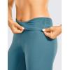 imageCRZ YOGA Womens Naked Feeling Workout Capris Leggings 19quot  Gym Compression Tummy Control Yoga Capri PantsStonewashed Indigo