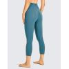 imageCRZ YOGA Womens Naked Feeling Workout Capris Leggings 19quot  Gym Compression Tummy Control Yoga Capri PantsStonewashed Indigo
