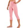 imageCRZ YOGA Womens Naked Feeling Workout Capris Leggings 19quot  Gym Compression Tummy Control Yoga Capri PantsThe Heartbeat Powder