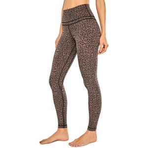 imageCRZ YOGA Womens Naked Feeling I Workout Leggings 28 Inches  High Waisted FullLength Yoga PantsLeopardprint 2