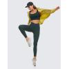 imageCRZ YOGA Butterluxe Womens Crossover Waist Workout Leggings with Pockets 25quot  V Cross High Waist Gym Lounge Yoga PantsForest Dark Green