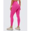 imageCRZ YOGA Butterluxe Womens Crossover Waist Workout Leggings with Pockets 25quot  V Cross High Waist Gym Lounge Yoga PantsHibiscus Purple