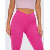 imageCRZ YOGA Butterluxe Womens Crossover Waist Workout Leggings with Pockets 25quot  V Cross High Waist Gym Lounge Yoga PantsHibiscus Purple