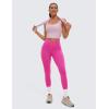 imageCRZ YOGA Butterluxe Womens Crossover Waist Workout Leggings with Pockets 25quot  V Cross High Waist Gym Lounge Yoga PantsHibiscus Purple