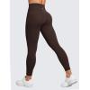imageCRZ YOGA Butterluxe Womens Crossover Waist Workout Leggings with Pockets 25quot  V Cross High Waist Gym Lounge Yoga PantsHot Fudge Brown
