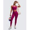 imageCRZ YOGA Butterluxe Womens Crossover Waist Workout Leggings with Pockets 25quot  V Cross High Waist Gym Lounge Yoga PantsMagenta Purple