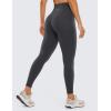 imageCRZ YOGA Butterluxe Womens Crossover Waist Workout Leggings with Pockets 25quot  V Cross High Waist Gym Lounge Yoga PantsMysterious Grey