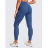 imageCRZ YOGA Butterluxe Womens Crossover Waist Workout Leggings with Pockets 25quot  V Cross High Waist Gym Lounge Yoga PantsPitch Blue