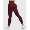 imageCRZ YOGA Butterluxe Womens Crossover Waist Workout Leggings with Pockets 25quot  V Cross High Waist Gym Lounge Yoga PantsRed Merlot