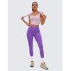 imageCRZ YOGA Butterluxe Womens Crossover Waist Workout Leggings with Pockets 25quot  V Cross High Waist Gym Lounge Yoga PantsRoyal Lilac