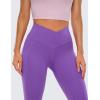 imageCRZ YOGA Butterluxe Womens Crossover Waist Workout Leggings with Pockets 25quot  V Cross High Waist Gym Lounge Yoga PantsRoyal Lilac